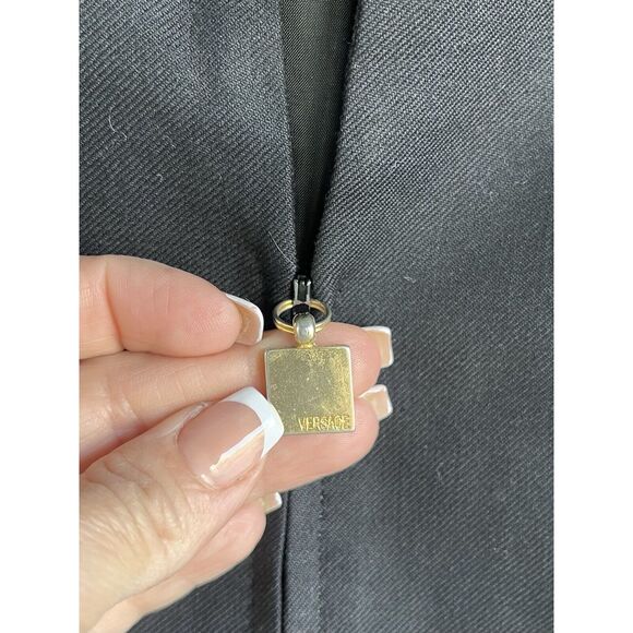 Gianni Versace 90’s Lightweight Track Jacket W/ Gold Adornments - Small - Black - Picture 5 of 14